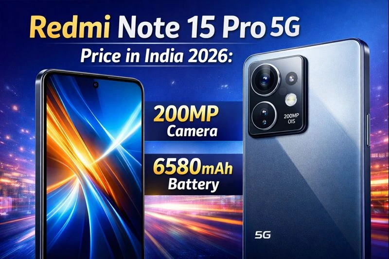 Redmi Note 15 Pro 5G Price in India 2026: 200MP Camera, 6580mAh Battery