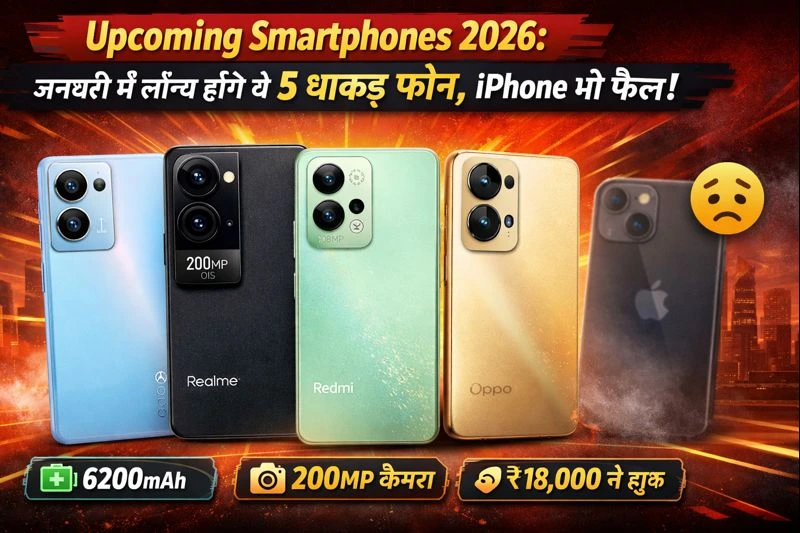 Upcoming Smartphones 2026: जनवरी में लॉन्च होंगे ये 5 धाकड़ फोन, iPhone भी फेल!