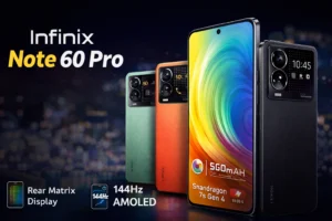 Infinix Note 60 Pro Leaks: Rear Matrix Display, 144Hz AMOLED & 90W Charging
